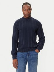 BOSS Sweter Kaktus 50543690 Granatowy Relaxed Fit. Niebieskie kardigany męskie Boss, m, bez wzorów, z bawełny, bez ramiączek. Za 589.99 zł.