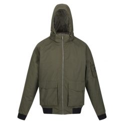 Kurtka wodoodporna Regatta Faizan. Brązowe kurtki męskie Regatta, bez wzorów, eleganckie, bez ramiączek, bez kaptura. Za 369.99 zł.