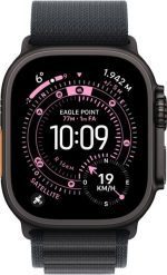 Smartwatch Apple Watch Ultra 3 (GPS + Cellular) 49mm Black Titanium Case with Black Alpine Band, Medium. Czarne zegarki smartwatch Apple. Za 4,646.41 zł.