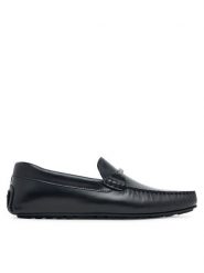 BOSS Mokasyny Noel 50548100 Czarny. Czarne mokasyny męskie Boss, ze skóry, bez zapięcia. Za 659.99 zł.