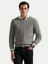Polo Ralph Lauren Sweter 710775885013 Szary Regular Fit. Szare kardigany męskie Polo Ralph Lauren, m, bez wzorów, z bawełny, bez ramiączek. Za 759.99 zł.