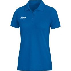 Polo Jako Base. Niebieskie koszulki polo męskie Jako, bez wzorów, sportowe, bez kołnierzyka, bez ramiączek. Za 219.50 zł.