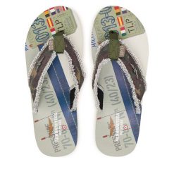 Japonki Aeronautica Militare. Brązowe klapki i japonki męskie Aeronautica Militare, bez wzorów. Za 189.99 zł.