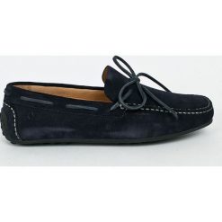 Vagabond - Półbuty Lorenzo. Niebieskie eleganckie półbuty męskie Vagabond, z materiału, bez obcasa, bez zapięcia. W wyprzedaży za 319.90 zł.
