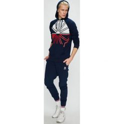 Reebok Classic - Bluza. Niebieskie bluzy nierozpinane męskie Reebok Classic, l, bez wzorów, z bawełny, bez ramiączek, z kapturem. W wyprzedaży za 239.90 zł.