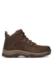 Skechers Trekkingi Relment 205240 COC Brązowy. Brązowe buty trekkingowe męskie Skechers, bez wzorów, z nubiku, bez zapięcia, trekkingowe. Za 273.99 zł.