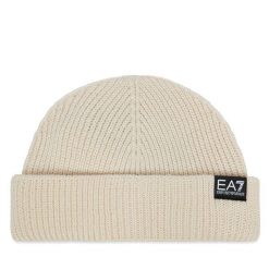 Czapka EA7 Emporio Armani. Brązowe czapki męskie EA7 Emporio Armani, na zimę, bez wzorów. Za 269.99 zł.