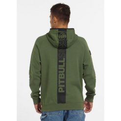 Bluza męska Pitbull z kapturem Stafford. Zielone bluzy nierozpinane męskie PITBULL, m, bez wzorów, z kapturem. Za 269.00 zł.