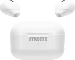 Słuchawki Streetz Mini bevielės ausinės STREETZ su krovimo dėklu, True Belaidės Stereo, baltos / TWS-114. Słuchawki bluetooth Streetz. Za 40.04 zł.