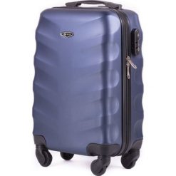 Mała walizka podróżna na kółkach SOLIER STL402 ABS XS granatowa - XS \ granatowy. Niebieskie walizki męskie Solier, bez wzorów, z gumy, małe. Za 119.00 zł.