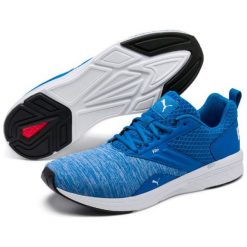 Puma Nrgy Comet Indigo Bunting White 46. Białe buty do biegania męskie Puma, bez wzorów, z materiału, bez zapięcia, do biegania. W wyprzedaży za 163.00 zł.