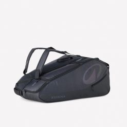 Torba tenisowa termoizolacyjna Kuikma XL Pro 12R Gaël Monfils. Czarne torby męskie na ramię ARTENGO, bez wzorów, sportowe, na ramię, duże. Za 379.99 zł.