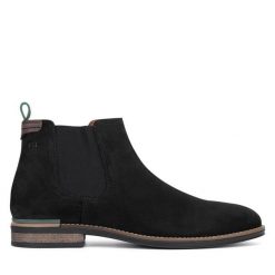 Sztyblety GINO ROSSI. Czarne sztyblety męskie Gino Rossi, bez obcasa, bez zapięcia. Za 329.99 zł.