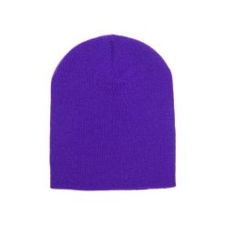 Czapka Ciężkiej Grubości. Fioletowe czapki męskie FLEXFIT, bez wzorów, sportowe. Za 42.99 zł.