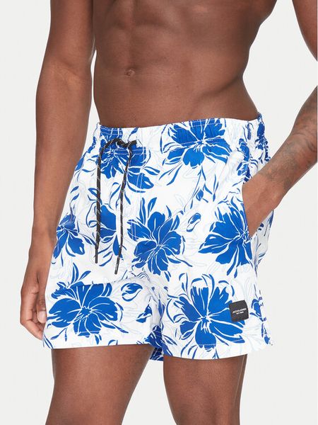 Jack & Jones Szorty kąpielowe Maui 12272832 Niebieski Regular Fit. Niebieskie kąpielówki męskie Jack & Jones, bez wzorów, z syntetyku. Za 69.99 zł.