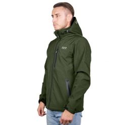 Kurtka softshell męska Pros Sport SOFTGRIT. Zielone kurtki softshell męskie Pros, m, bez wzorów, z softshellu, bez kaptura, trekkingowe. Za 266.00 zł.