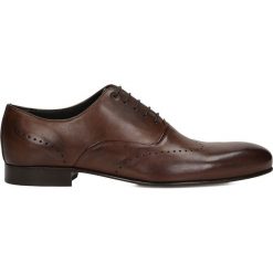 Brązowe półbuty wizytowe. Eleganckie półbuty męskie marki Kazar. Za 669.00 zł.