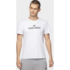 T-Shirt męski TSM302 - biały. T-shirty męskie 4f. Za 39.99 zł.