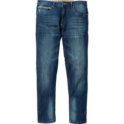 Dżinsy ze stretchem Slim Fit Straight bonprix niebieski "stone". Długie spodnie sportowe męskie marki bonprix. Za 109.99 zł.