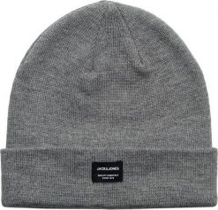 Jack & Jones Jack&Jones męska czapka zimowa Jacdna Beanie noos 12092815 GREY MELANGE. Szare czapki męskie Jack & Jones, na zimę, bez wzorów. Za 49.99 zł.