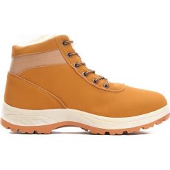Camelowe Trapery Chatty. Pomarańczowe buty zimowe męskie marki Born2be. Za 84.99 zł.