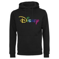 Bluza z kapturem Urban Classic diney rainbow logo. Czarne bluzy z kapturem męskie Urban Classics, m, bez wzorów, z kapturem. Za 275.00 zł.