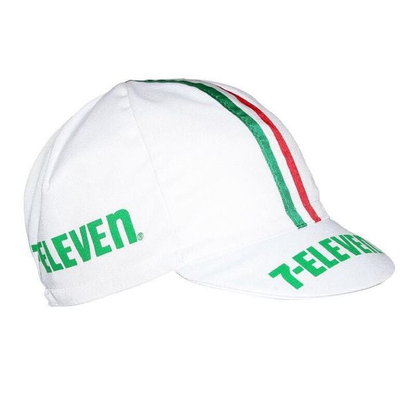 Czapka rowerowa Gist Equipe Vintage 7-Eleven. Białe czapki męskie GIST, bez wzorów, sportowe. W wyprzedaży za 81.85 zł.
