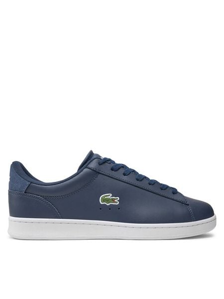 Lacoste Sneakersy 748SMA0011 Granatowy. Niebieskie buty sportowe na co dzień męskie Lacoste, m, bez wzorów, ze skóry, bez ramiączek, bez kaptura. Za 326.67 zł.