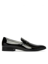 BOSS Półbuty Derrek 50545672 Czarny. Czarne eleganckie półbuty męskie Boss, ze skóry, wizytowe, bez obcasa, bez zapięcia. Za 1,549.00 zł.