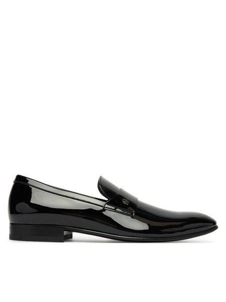 BOSS Półbuty Derrek 50545672 Czarny. Czarne eleganckie półbuty męskie Boss, ze skóry, wizytowe, bez obcasa, bez zapięcia. Za 1,549.00 zł.