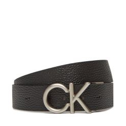 Pasek Męski Calvin Klein. Czarne paski męskie Calvin Klein, bez wzorów. Za 209.99 zł.