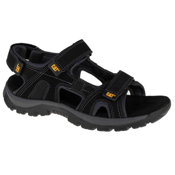 Sandały męskie, Giles Oxfors Sandal. Czarne sandały męskie CATerpillar, z materiału, bez zapięcia. Za 429.99 zł.