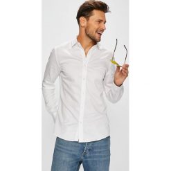 Only & Sons - Koszula. Szare koszule męskie Only & Sons, z bawełny, z włoskim kołnierzykiem, z długim rękawem. W wyprzedaży za 119.90 zł.
