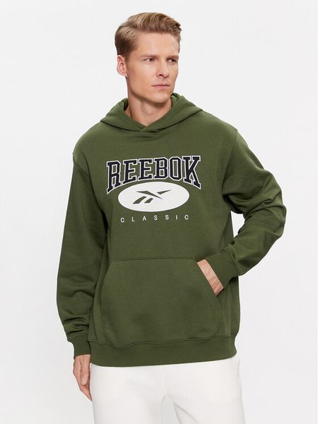 Reebok Bluza Archive Essentials II0689 Zielony Regular Fit. Zielone bluzy nierozpinane męskie Reebok, m, bez wzorów, z bawełny, bez ramiączek, bez kaptura. Za 189.99 zł.