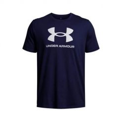 Koszulka sportowa męska Under Armour 1382911408. Niebieskie t-shirty sportowe męskie Under Armour, m, bez wzorów, sportowe, bez ramiączek. Za 177.00 zł.