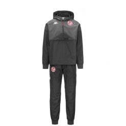 Bluza dresowa 1/2 z kapturem Tunisie Asteody 2024. Szare bluzy z kapturem męskie Kappa, xl, bez wzorów, z dresówki, z kapturem. W wyprzedaży za 355.25 zł.