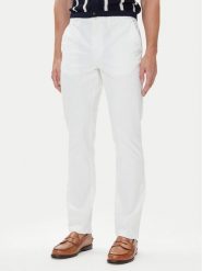Tommy Hilfiger Chinosy Denton Essential MW0MW40262 Biały Straight Fit. Białe eleganckie spodnie męskie Tommy Hilfiger, bez wzorów, z bawełny. Za 369.99 zł.