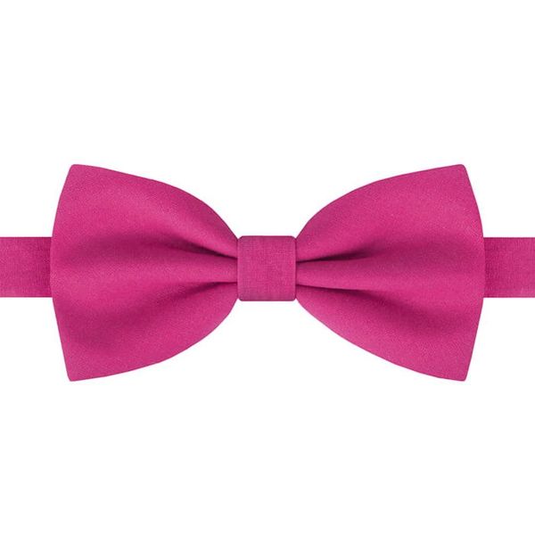 Bawełniana Mucha Męska His Story - Ciemny Róż. Czerwone krawaty i muchy męskie His Story, z aplikacjami, z bawełny, eleganckie. Za 45.00 zł.