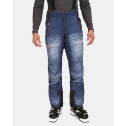 Męskie softshellowe spodnie narciarskie Kilpi JEANSO-M. Niebieskie spodnie narciarskie i snowboardowe męskie Kilpi, bez wzorów, narciarskie. Za 422.05 zł.