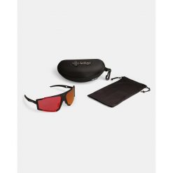 Okulary przeciwsłoneczne unisex Kilpi PALEO-U. Czerwone okulary przeciwsłoneczne męskie Kilpi, bez wzorów, sportowe. Za 207.23 zł.
