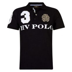 Koszulka polo do jazdy konnej HV Polo Favouritas. Czarne koszulki polo męskie HV POLO, m, bez wzorów, sportowe, bez kołnierzyka, bez ramiączek. W wyprzedaży za 268.00 zł.