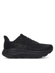 Hoka Buty do biegania Clifton 10 Wide Czarny. Czarne buty do biegania męskie HOKA, bez wzorów, z materiału, bez zapięcia, do biegania. Za 719.99 zł.