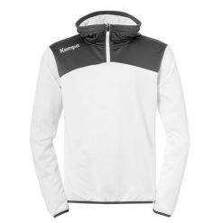 Bluza emotion 2.0 Kempa Quarter Zip. Białe bluzy rozpinane męskie Kempa, bez wzorów, sportowe, bez ramiączek, bez kaptura. W wyprzedaży za 180.90 zł.