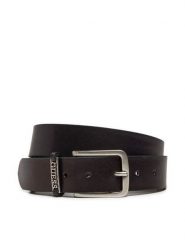 Guess Pasek Męski M4BZ29 L0VE0 Czarny. Czarne paski męskie Guess, z aplikacjami, ze skóry. Za 149.99 zł.
