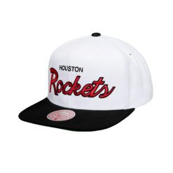 Czapka typu snapback Mitchell & Ness Heritage Script Toronto Raptors. Białe czapki męskie Mitchell & Ness, bez wzorów, eleganckie. Za 198.50 zł.