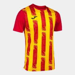 Koszulka Sportowa Joma Inter III Czerwona/Żółta 3XL - Oddychająca i Lekka. Czerwone t-shirty sportowe męskie Joma, xl, bez wzorów, z poliesteru, sportowe, bez ramiączek. Za 174.99 zł.