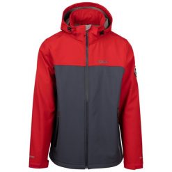 Męska Kurtka Soft Shell Moyler DLX. Czerwone kurtki męskie Trespass, m, bez wzorów, z softshellu, sportowe, bez ramiączek, bez kaptura. Za 394.99 zł.