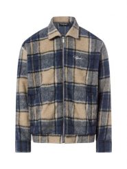 PEGADOR Bluza męska - Teros Mężczyźni Comfort Fit beżowy|niebieski w kratkę, M. Brązowe bluzy nierozpinane męskie PEGADOR, m, bez wzorów, z futra, bez ramiączek, bez kaptura. Za 449.95 zł.