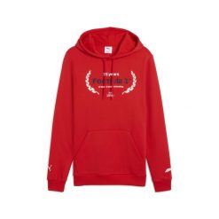 Męska bluza z kapturem F1® Essentials z logo i grafiką PUMA. Czerwone bluzy z kapturem męskie Puma, l, bez wzorów, z kapturem. Za 299.00 zł.