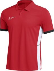 Koszulka męska Nike Dri-Fit Academy 25 SS Polo czerwona FZ9759 657 L. Czerwone koszulki polo męskie Nike, l, bez wzorów, bez kołnierzyka, bez ramiączek. Za 217.44 zł.